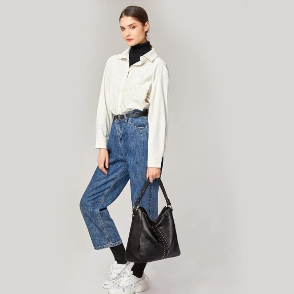 Hobo Bag for Women Vegan Leather Large Capacity Crossbody Shoulder Purse - Picture 8 of 8